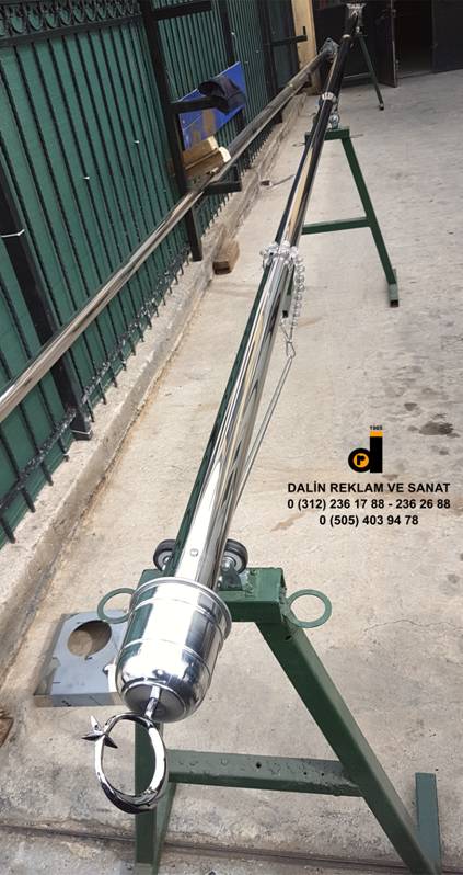 BAYRAK D�RE�� - PASLANMAZ �EL�K 10 MT - 2